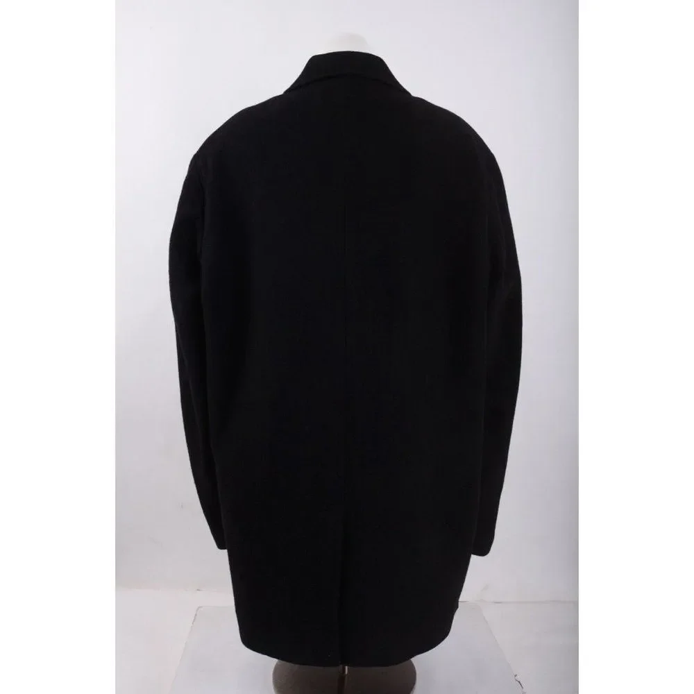 Cole Haan Mens Wool Overcoat Coat Jacket Size XL Black 4 Button NWOT_5